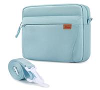 SIMTOP Borsa per Tablet in Poliestere Borsa per iPad Borsa a Tracolla per Tablet 11 pollici impermeabile a più Scomparti Cover Protettiva per Tablet, iPad Air 5 2022,Azzurro
