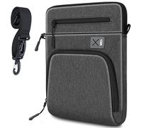 SIMTOP Funda para Tablet de 12,9 Pulgadas,New iPad Pro (5th/4th/3rd Gen),Impermeable Multi Work Bag Men,Bandolera de Hombre Fabricada en Poliéster,Bandolera de Hombre,Gris Oscuro