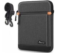 SIMTOP Funda Tablet 12.9 Pulgadas con Correa De Hombro,iPad Pro 11 2023-2018,Bolsa para Tablet Compatible con iPad Air 5/4 Galaxy Tab A8 10,5 Hombre Bolsa de Hombro Maletín Impermeable,Gris Oscuro