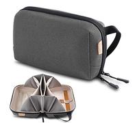 SIMTOP Organizador de Cables,Bolsa USB y Accesorios Electrónicos Viaje Gris