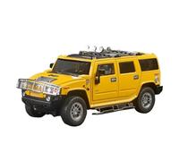 Simulación 1 18 para Hummer H2 Vehículo Todoterreno Aleación Modelo Metal Fundido A Presión Decoración del Hogar No Control Remoto Modelos(Yellow)