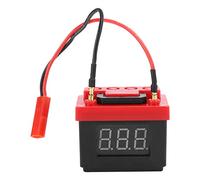 Simulación Batería Alarma de bajo voltaje Accesorio Part parte para SCX10 Modelo de automóvil RC Misión LED Modo de ajuste de ajuste Alarma de timbre (Negro)