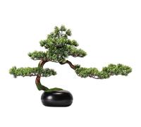 Simulación de árbol Falso de Adornos de Plantas Verdes de Pino bonx decoración de la Sala de Estar de la Sala de bonos del Porche del Porche del árbol del árbol de Faux en Interiores