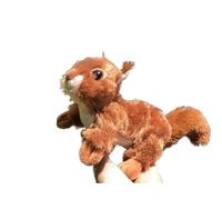 Simulación de Ardilla pequeña, Juguete de Peluche, Animal PEQUEÑO, muñeco de Peluche, Ardilla roja Suave y Bonita, Regalo de educación temprana, decoración del hogar(Brass)