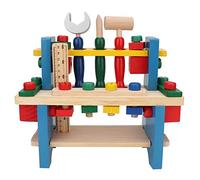 Simulación de Banco de Trabajo de Madera para niños, Juego de simulación Estación de Trabajo de Madera Juguetes Herramientas de Bricolaje Ingeniería de Juguetes Educación temprana Juego de rompe