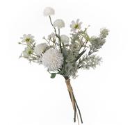 Simulación de decoración de bodas con flores artesanales.