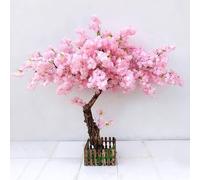 Simulación de decoración de fotografía de Estudio Árbol de Cerezo de Cerezo, Gran árbol Falso de Boda Sala de Estar de Hotel Simulación Artificial Planta 2 * 2.3m