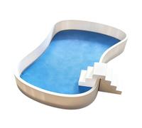 Simulación de Escena Junto a la Piscina, Modelo de Piscina, Small