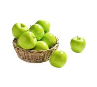 Simulación de frutas decorativas, 1 pieza de frutas y verduras artificiales de espuma verde for decoración de bodas, álbumes de recortes, simulación de fruta falsa(Green)