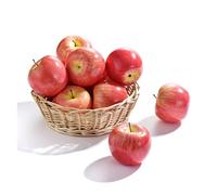 Simulación de frutas decorativas, 1 pieza de frutas y verduras artificiales de espuma verde for decoración de bodas, álbumes de recortes, simulación de fruta falsa(Red)