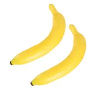 Simulación de frutas decorativas, 2 modelos de plátanos artificiales, simulación de plátano artificial, fruta falsa