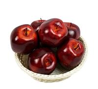 Simulación de frutas decorativas, 5 piezas/juego de decoraciones navideñas de simulación, manzanas artificiales, decoración de Año Nuevo for el hogar y la cocina