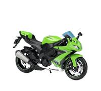 Simulación De Modelo De Motocicleta De Carreras De Aleación Kawasaki ZX-10R 1:12, Motocicleta De Juguete De Metal Fundido A Presión