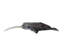 Simulación de narval de Peluche, Animal Marino, narval, Ballena de Hielo, muñeco de Peluche, Regalo de educación temprana Suave y Bonito, decoración del hogar