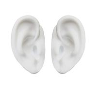 Simulación de silicona suave 1:1, modelo de oído humano, modelo de oído, toma de modelos de enseñanza, accesorios de exhibición de resina, moldes de silicona grandes