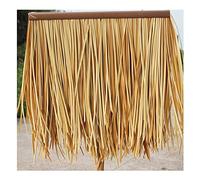 Simulación De Teja De Paja De Plástico PE Gazebo De Paja Artificial Simulación De Paja Falsa Techo De Paja De Pelo De Plástico Bodega Decoración De La Granja De Paja(Yellow a,6pcs)