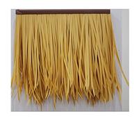 Simulación De Teja De Palma Rollo De Paja Artificial Techo De Paja De Plástico Pe Decoración De Paja Artificial Techo De Hierba Decoración Rollo De Paja De Palma 0.5x0.5m/1.64x1.64 Ft(Yellow b,2pcs)