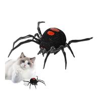 Simulación genérica de araña negra - Relleno de arañas negras falsas - Juguete de simulación | Adultos y Compañero de Gato aburrido de interior, Solución de broma de mordaza para novio