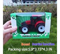 Simulación Juguete Coche Trabajo Granja Tractor Rompecabezas Niño Juguete Coche Regalo de Embalaje Jardín de Navidad, Halloween, Acción de Gracias Regalo