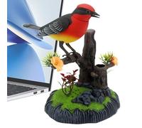 Simulación Pájaro Eléctrico - Lindo Soporte De Pluma Chirp | Pájaro De Mascotas Realista Decorativo, Flotador De Bebé De Sunshade Extraíble, Flotador Portátil De Piscina Para Bebés, Sala De Estar De N