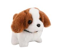 Simulación Plush Puppy Dog, Ligera de Aplicación Amplia Simulación de Lujos Puppy Eléctrico Portable Multifuncional para Kindergarten (Brown Saint Bernard (18x14.5x13.5cm))