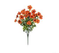Simulación realista de violetas en un paquete de cuatro gran opción para estilo de eventos o para uso doméstico (naranja)