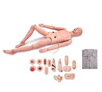 Simulador de entrenamiento de emergencia, modelo anatómico masculino femenino para habilidades de cateterismo por inyección de pinchazos, simulación avanzada de enfermería con todas las funciones