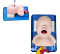 Simulador de entrenamiento infantil: maniquí de intubación traqueal for el manejo de las vías respiratorias, modelo de enseñanza for el estudio de laboratorio.
