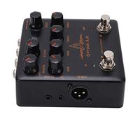 Simulador de Guitarra, Simulador de Guitarra Simulador de Guitarra Acústica Interruptor Doble Simulador de Metal Accesorio de Pedal con Preamplificador para Guitarra Acústica y
