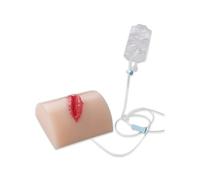 Simulador de heridas de bala (GSW): modelo realista de taponamiento de heridas de silicona para el control de hemorragias, formación en «Stop The Bleed» y TCCC, kit de simulación médica