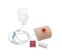 Simulador de heridas de bala (GSW): modelo realista de taponamiento de heridas de silicona para el control de hemorragias, formación en «Stop The Bleed» y TCCC, kit de simulación médica