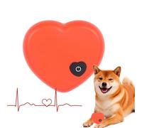 Simulador de Latido del corazón, 6,8 x 5,8 x 1,2 cm, Juguete calmante para Cachorros, Juguete Realista para Perros, Juguete portátil para latidos del corazón, Juguetes calmantes para