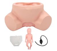 Simulador de parto, modelo didáctico para distocia, parto y alumbramiento con bolsa inflable ajustable para ajustar el ancho de la pelvis, para obstetricia y ginecología.