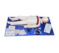 Simulador de Reanimación Cardiopulmonar para Niños Entrenamiento de Primeros Auxilios de Cuerpo Entero Hombre de Goma Modelo de Maniquí de Compresión Cardíaca para Niños Modelo de Cuerpo Humano S