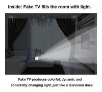 Simulador de TV con sensor de luz para prevención de robos, temporizador activado por anochecer para la seguridad del hogar durante las vacaciones.
