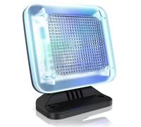 Simulador de TV falso, antirrobo, disuasorio con temporizador y sensor de atardecer, encendido automático, ángulo ajustable
