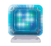 Simulador de TV falso, dispositivo de seguridad LED para el hogar con encendido automático y sensor de atardecer, fuente de luz integrada para disuasión contra ladrones cuando estás fuera
