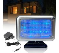 Simulador de TV LED con 24 LED y 4 programas seleccionables, simulador de TV falso LED, simulador de TV falso, luz de TV, simulación de luz para uso como protección antirrobo