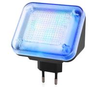 Simulador de TV LED, simulador de TV con 24 LED y 3 programas seleccionables, protección antirrobo, falsa TV mediante simulación de luz para uso como protección antirrobo, alta seguridad