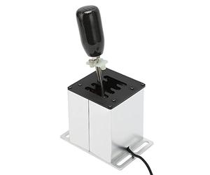 Simulador Shifter para ATS ETS Dust WRC Sim Racing Games, 7 Plus R Racing Game H Shifter con Empuñadura de Fibra de Carbono, USB Shifter para G29 G27 G25 G920 T300RS GT