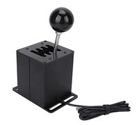 Simulador USB Shifter Premium para Juegos de Carreras Compatible con 7+R H Gear Shifter para ATS ETS WRC Sim Racing Game, Aleación de Aluminio + Acero Inoxidable, Negro