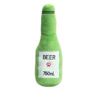 Simulated Beer Plush Dog Toy - Bite-Resistant Squeaky Chew Toy, Interactive Sound Plush | Durable Chattering Pet Toys, Fun Play Accessory, Engaging Chew Tool For Puppies, Teething Relief, Behavioral