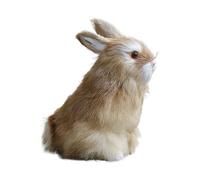 Simulated Bunny Ornament, Bunny Stuffed Animal, Realistic Plush Animal, 16.5x14x9 Realistic Design Soft and Comfortable Versatile Use for Kids Boys Girls