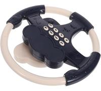 Simulated Driving Steering Wheel for Sound and Lights Interactive Pretend Play Car Controller Safe Plastic Construction Secure Suction Cup for Early Education and Entertainment Lovely and attractive