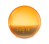 Simulated Sunrise Timepiece Wake Alarm LED Electronic Clocks with 7 Colour Nightlight Atmosphere Color Light US Plug