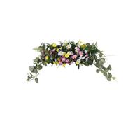 Simulation Daisy Mirror Flower - 27.6in Wall & Door Hanging Decor