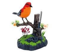 Simulation Electric Bird |18x16x11cm Kids Toy Chirp Pen Holder | Realistic Decorative Realistic Pet Bird | Pet Supplies For School Kids Bedroom Living Room Kitchen Adults Birthday Easter