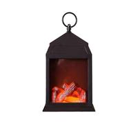 Simulation Flame Night Light Battery Operated Fireplace Lamp with Ring, LED Artificial Fireplace Lamp for Garden and Patio Decoration, Christmas Decor