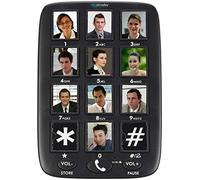 simvalley Communications Teléfonos analógicos - teléfono Personas Mayores: Teléfono Fijo para Personas Mayores, 12 Teclas de Acceso rápido para Fotos, Manos Libres (Fijo, con Teclas Grandes)