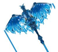 Simxkai Cometa Dragón para Niños y Adultos, Cometa Fácil de Volar para Principiantes, por (Azul)